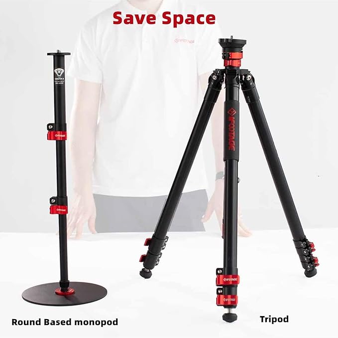 IFOOTAGE Cobra RB-A200, Round Base Monopod, Professional Camera Aluminium - Image 2