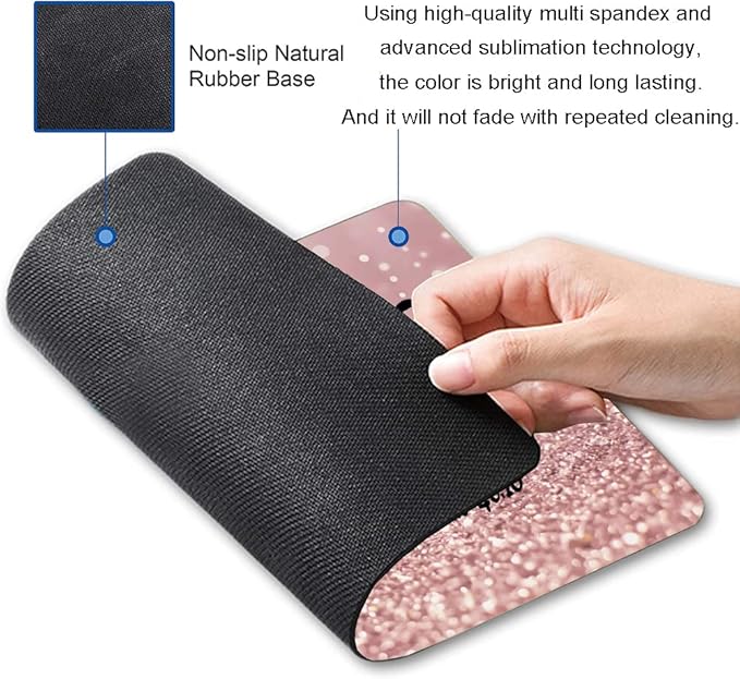 Mouse Pad, Premium-Textured Mouse Mat, Non-Slip Rubber Base Mousepad - Image 2