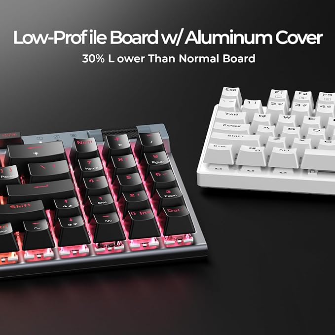 RGB Mechanical GamingKeyboard, 78 Keys Hot-Swap Mechanical Keyboard - Image 7