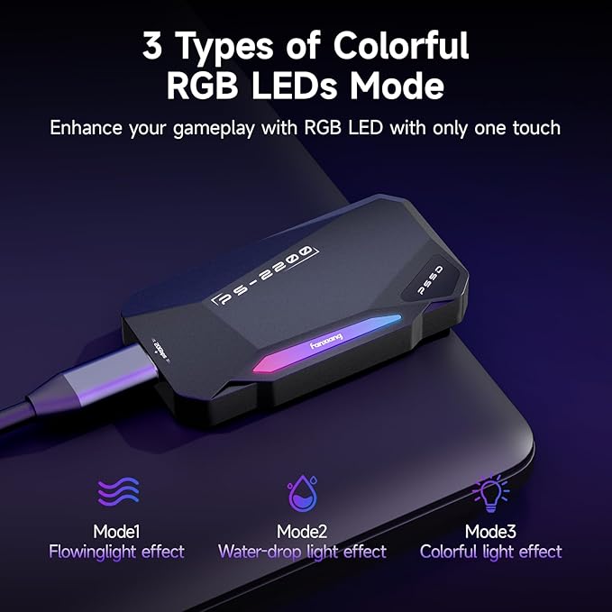 1TB Magnetic Portable SSD, 2050MB/s Type-C USB 3.2 Gen 2x2 External SSD - Image 4