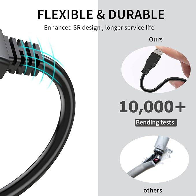 LDKCOK Active USB 3.0 Extension Cable 60ft– Male to Female Extender Cord - Image 6