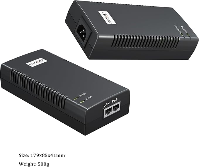 PROCET Gigabit PoE Iniector 90W PoE++ Power Injector - Image 5
