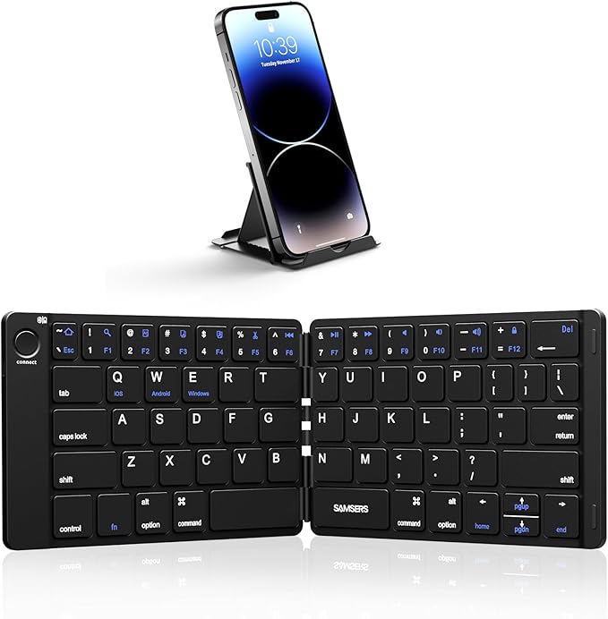 Samsers Foldable Bluetooth Keyboard by HOME