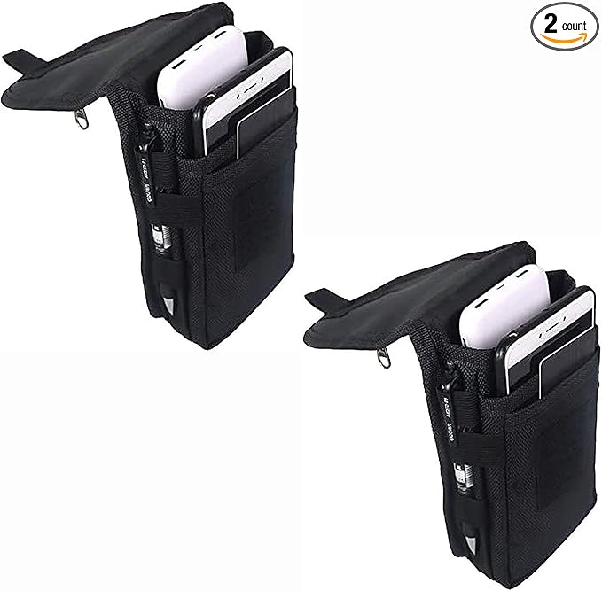 2 Packs Large Smartphone Pouch, Phone Pouch, Cell Phone Holster, Tactical by HERSENT
