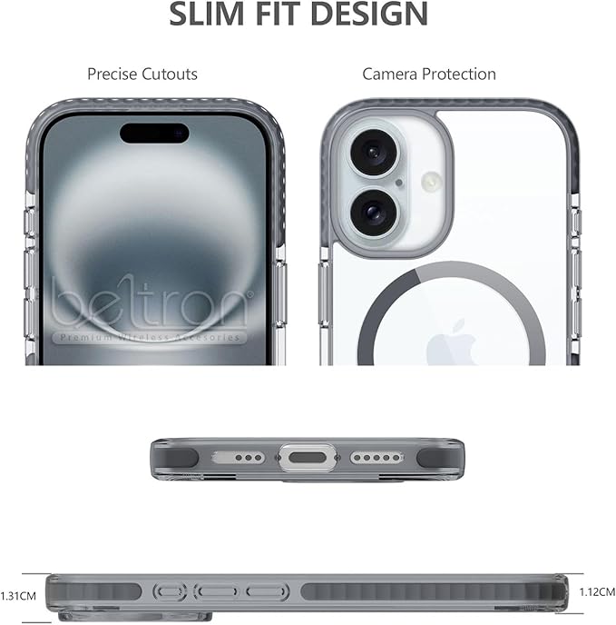 BELTRON Belt Case for iPhone 16, Slim Protective Transparent Case & Rotating - Image 4