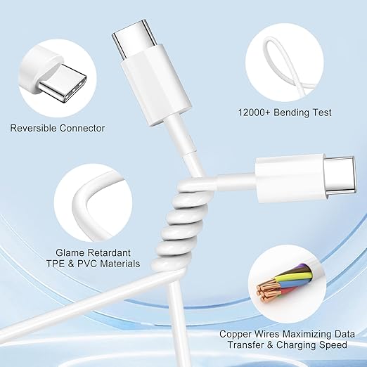 Dual Port A/C Charger for iPhone 16 15, Double A/C iPhone 16 15 Charger Fast - Image 5