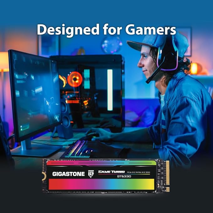 Gigastone M.2 SSD 2TB PCIe 3.0 NVMe SSD 3, 500MB/s Internal Gaming Solid State - Image 3