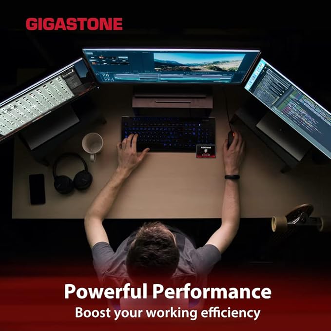Gigastone SATA SSD 256GB 2.5 inch SSD 520MB/s Upgrade Laptop PC Memory and - Image 4