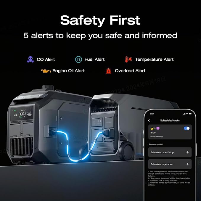 EF ECOFLOW 3200W DC Fast Charging Dual Fuel Smart Generator - Image 3