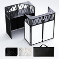 DJ Table Stand Portable booth, Foldable DJ Stand Booth, Heavy-Duty Adjustable by Unknown