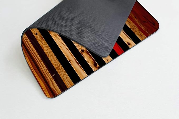 Wood American Flag Mouse pad Customized Mousepad Non-Slip Rubber Base Mouse Pads - Image 3