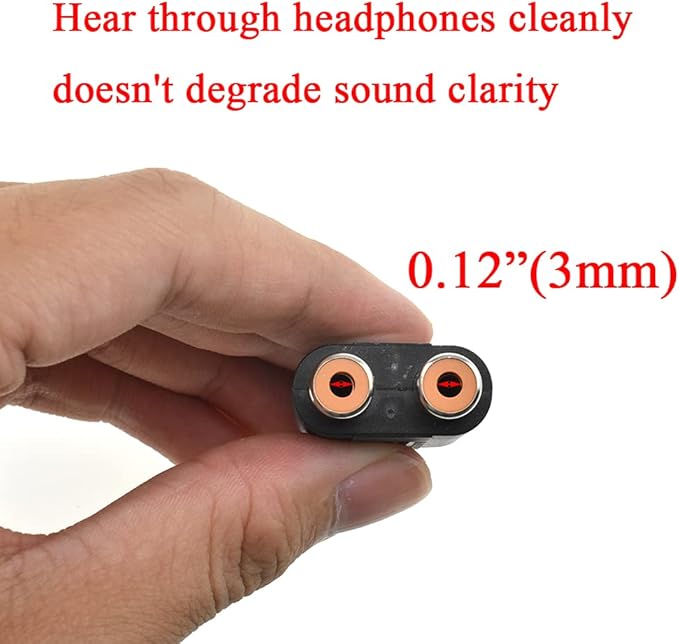 Hahiyo 3 M-2x6.35 RCA F-TRS Stereo Plug Interconnect Audio One Male 6.35mm and - Image 3
