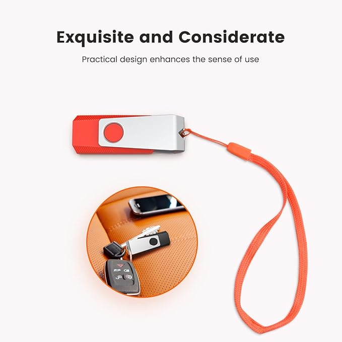 Aiibe 32GB Flash Drive 3.0 5 Pack USB 3.0 Flash Drive 32 GB Thumb Drive Swivel - Image 7