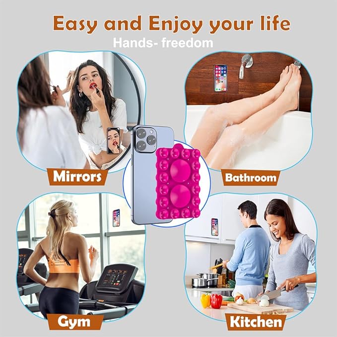 Double Sided Silicone Suction Phone Holder Mount, Compatible - Image 7