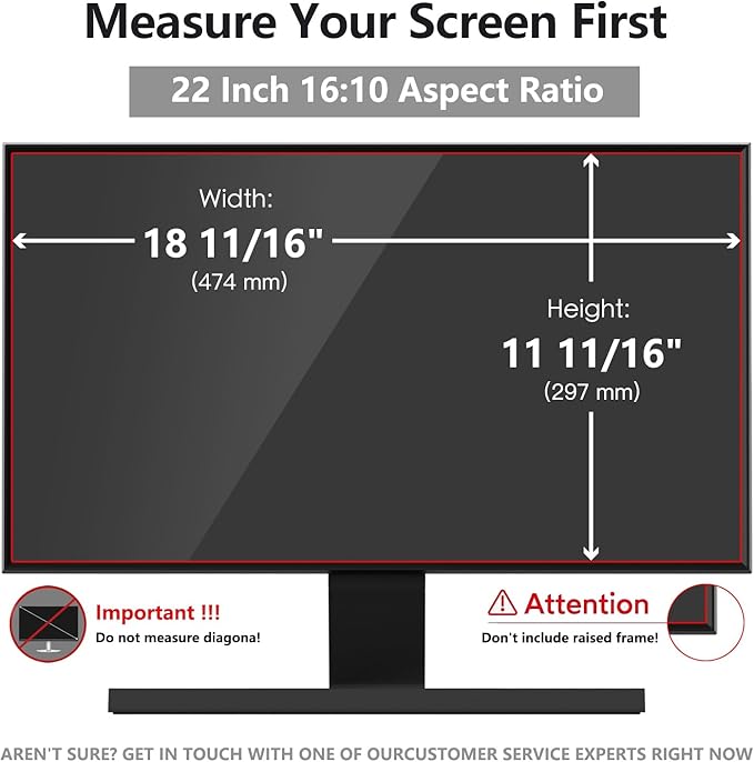 22 Inch Computer Privacy Screen Shield - Image 2