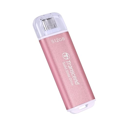 Transcend 512GB External SSD, USB 3.2 Gen2, Portable SSD by Transcend