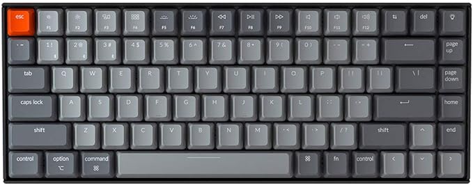 Keychron K2 75% Layout Bluetooth Mechanical Keyboard K Pro Red Switch/White LED by Keychron