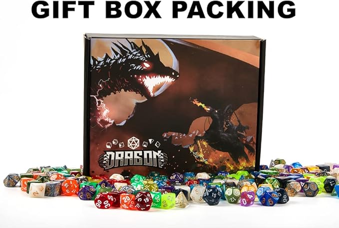 DND Dice Set 42 Pcs Polyhedral Dungeons and Dragons Rolling Dice - Image 3