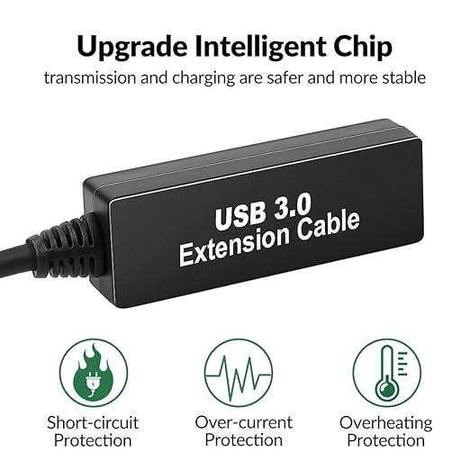 50FT USB 3.0 Extension Cable, Active Type A-Male to A-Female Extender Cord - Image 2