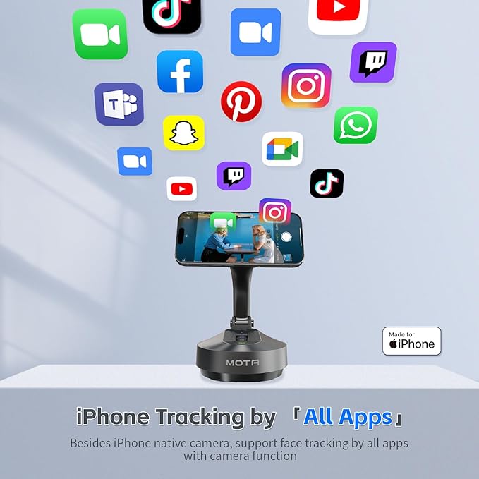 MOTA Tripod Stand Only for iPhone, 2 Axis Foldable iPhone Gimbal Stabilizer for - Image 3