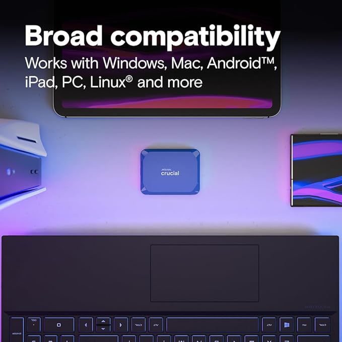 Crucial X10 1TB Portable SSD, USB 3.2 USB-C, External Solid State Drive - Image 5