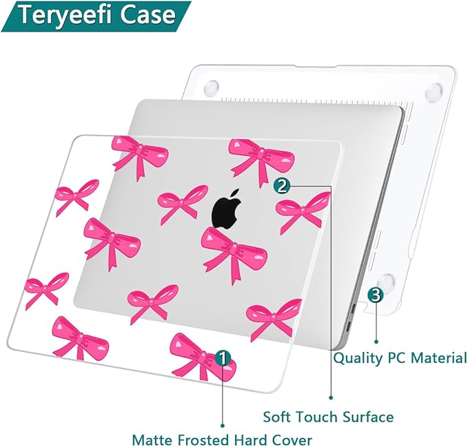 Teryeefi for MacBook Air 13 inch Case 2020 2019 2018 fits Model M1 A2337 A2179 - Image 5
