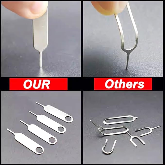 2 Pcs Universal Sim Card Tray Removal Key Tray Eject Pins, SD Removal Opening - Image 6