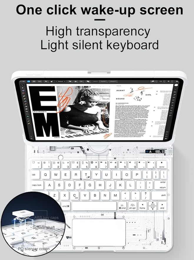 KARTICE Transparent 360 for iPad Keyboard case - Image 5