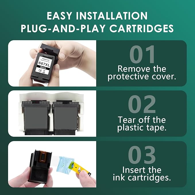 667XL 667 XL 667 Ink Cartridges Replacement - Image 4
