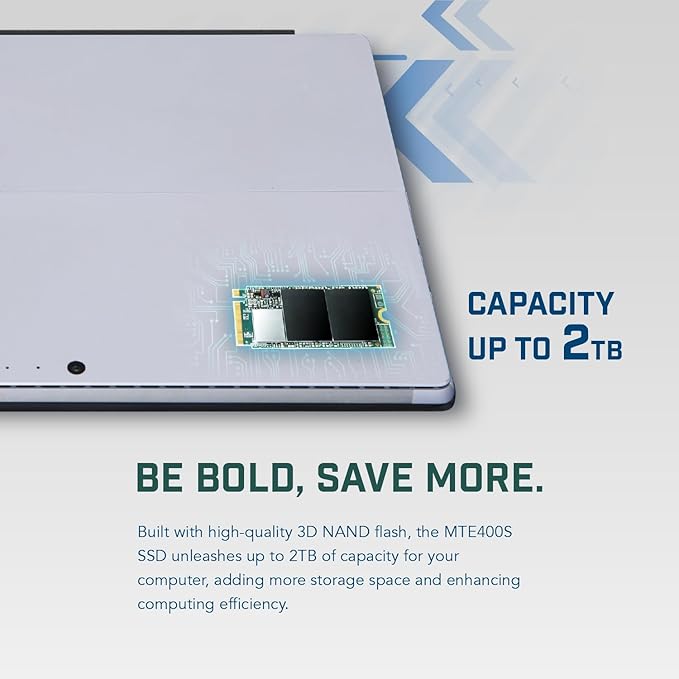Transcend 512GB MTE400S M.2 2242 PCIe Gen3x4 SSD, Compatible - Image 6