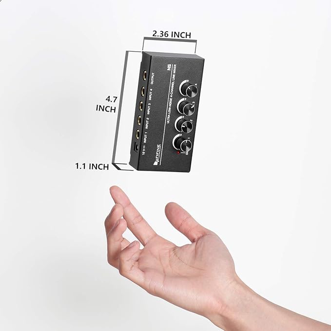 FIFINE Ultra Low-Noise 4-Channel Line Mixer - Image 3