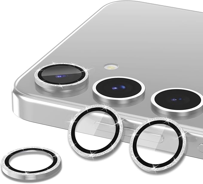 for Samsung Galaxy S25 Camera Lens Protector, Individual Metal Ring Tempered - Image 2