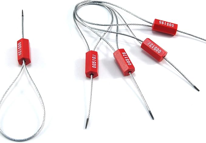 Leadseals 500 Red Security Cable Seals Metal Truck Trailer Seals Tamper Proof - Image 5
