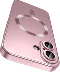 Magnetic for iPhone 16 Case Slim Soft Silicone Bumper Shockproof Metallic by LEKEVO
