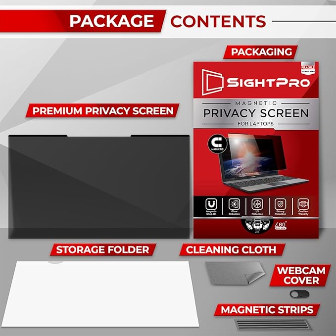 Magnetic Laptop Privacy Screen 13.3 Inch 16:9 - Image 7