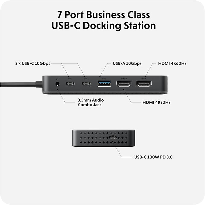 HyperDrive Next Dual 4K HDMI 7 Port USB C Docking Station - Image 2
