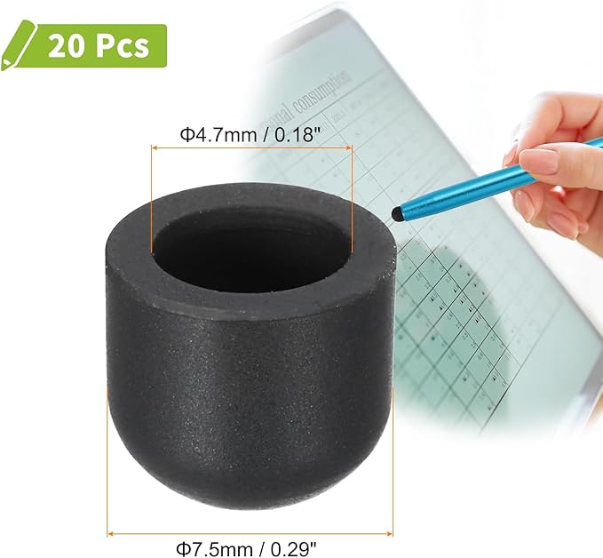 MECCANIXITY 20Pcs Replacement Stylus Pen Tips 7.5mm Conductive Capacitive Touch - Image 2