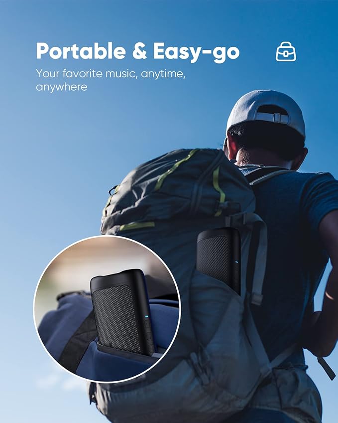 Bluetooth Speaker with HD Sound, Portable Wireless, IPX5 Waterproof, TWS Pairing - Image 6