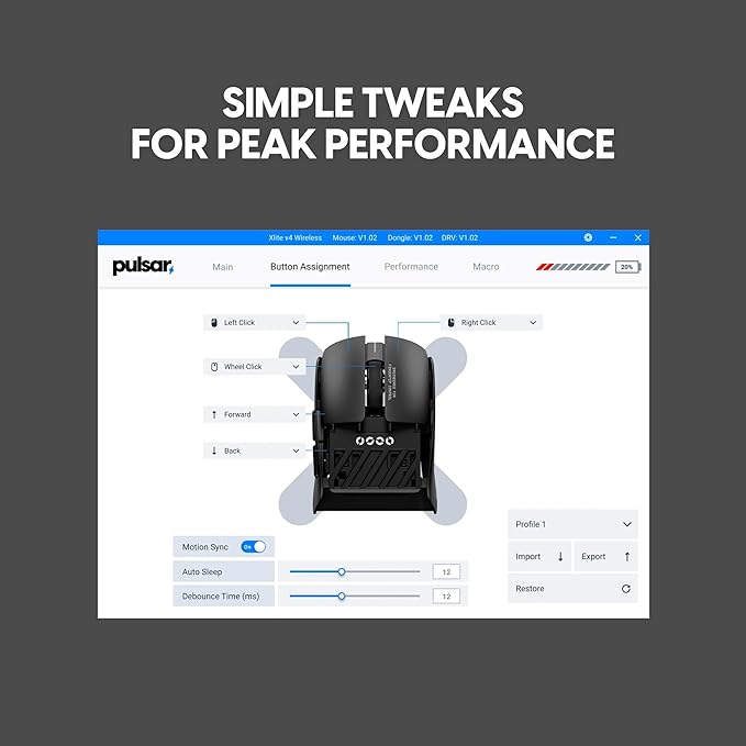 Pulsar Gaming Gears LAB X2F Wireless Fingertip Gaming Mouse, Ultra Lightweight - Image 8
