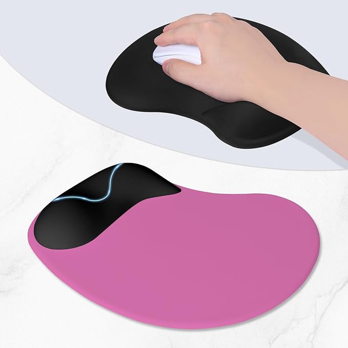 ITNRSIIET Ergonomic Mouse Pad, Cushioned Gel Wrist Rest, Non-Slip Base - Image 3