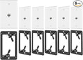 VCE 6-Pack Ethernet Wall Plate, RJ45 CAT6 Wall Plate by VCE