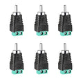 RCA Plugs for Speaker Wire，RCA to AV Screw Terminal Connector, Phono RCA Male by Iskueal