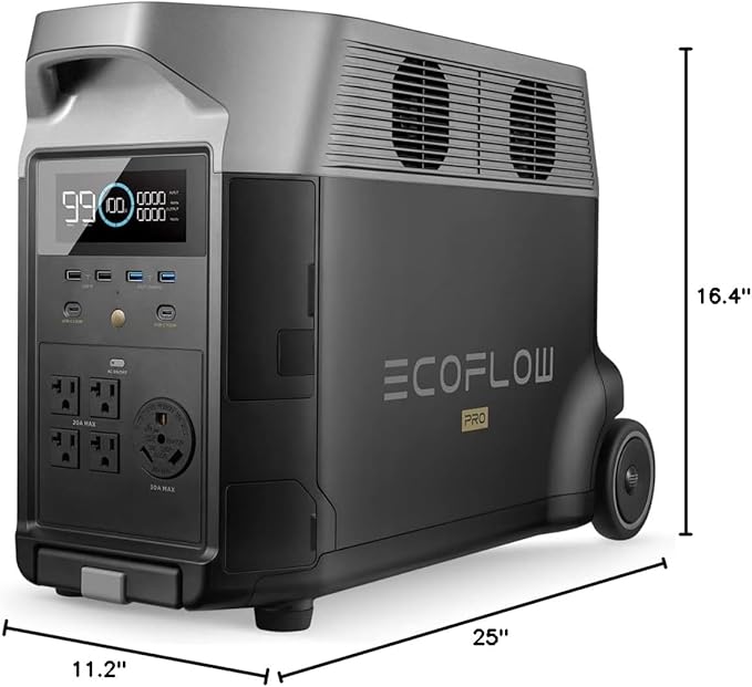 EF ECOFLOW Portable Power Station 3600Wh DELTA Pro, 2.7H to Full Charge - Image 10