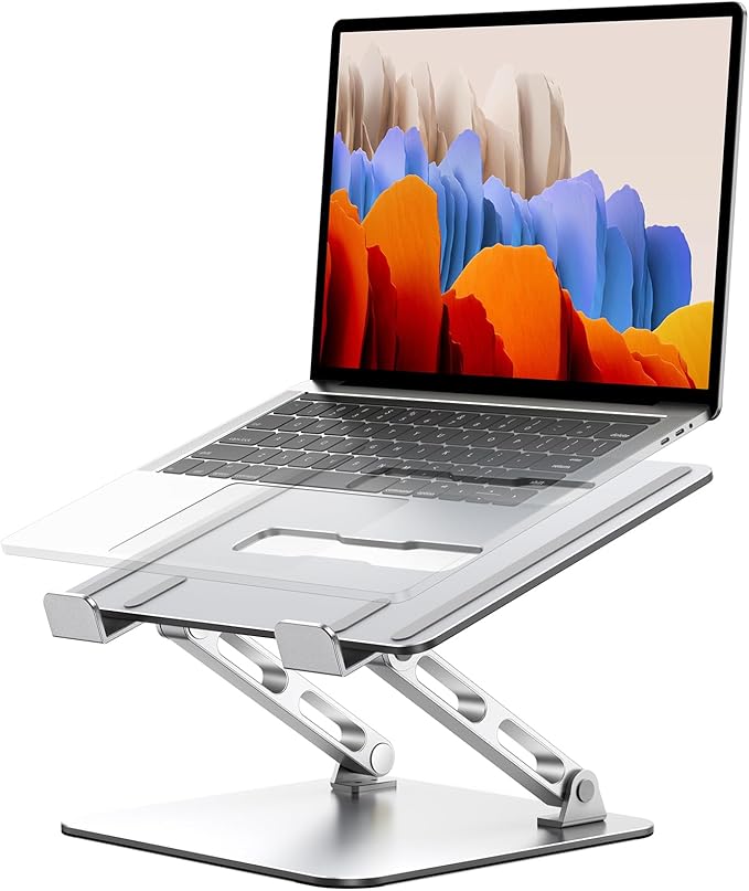 Ergonomic Laptop Stand, Dual-Bar Support & Height Adjustable Laptop Riser Holder - Image 8
