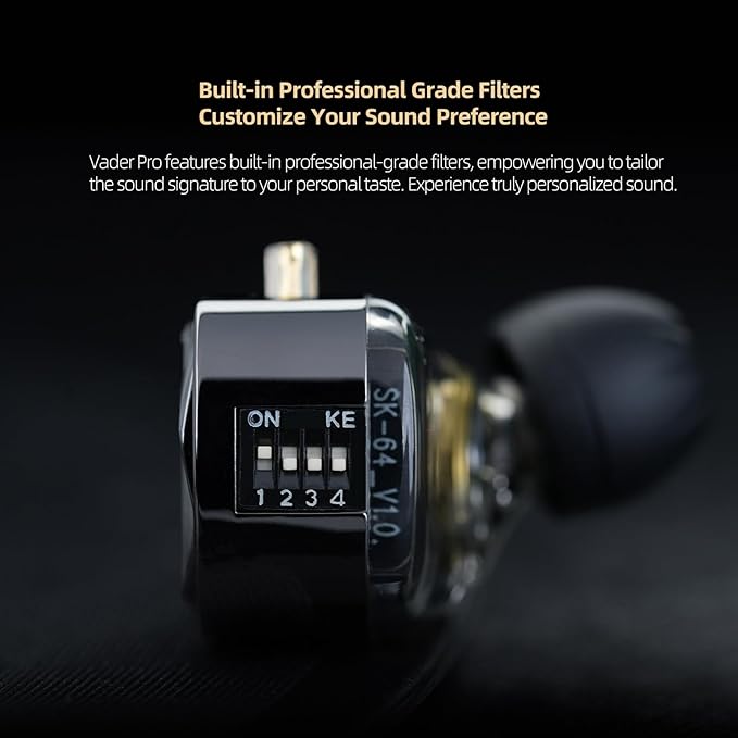 KZ Vader Pro in-Ear Monitors Gaming Earbuds, Triple Dynamic Driver IEM - Image 7