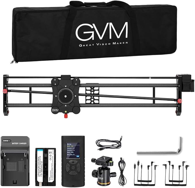 GVM Great Video Maker Camera Motorized Slider, Automatic Round Trip, Time Lapse - Image 7