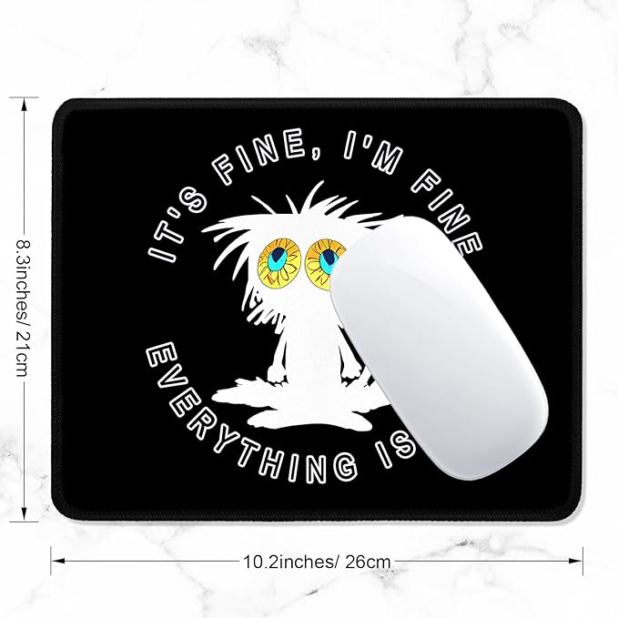 ITNRSIIET Mouse Pad with Stitched Edge Premium Textured Smooth Precise - Image 2