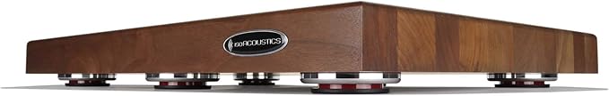 IsoAcoustics Delos Turntable Isolation Butcher Block Series: 2216W1 Walnut - Image 3