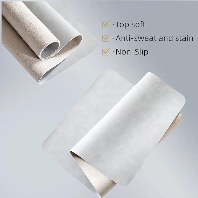 Leather Desk pad for Computer and laptops, Large Mouse pad and Keyboard mat - Image 6