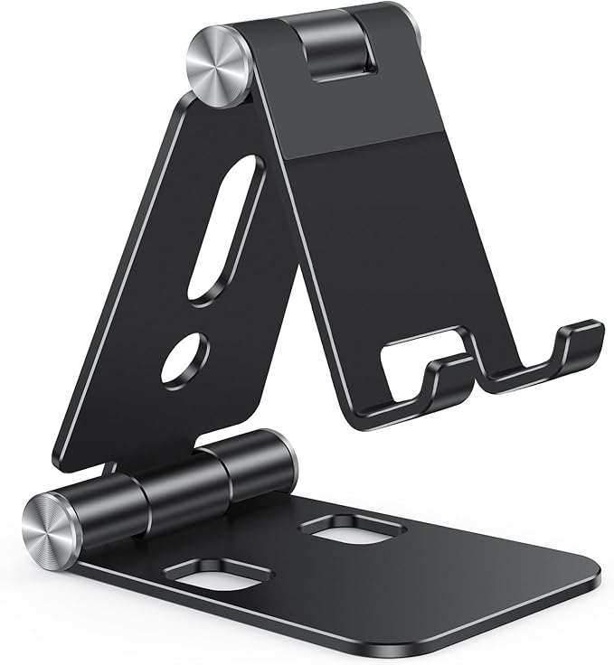 OMOTON Foldable Cell Phone Stand, C4 Portable Aluminum Phone Holder, Adjustable by OMOTON